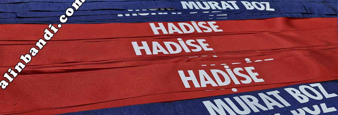 alın bandı, kafa bandı, etkinlik bandı, festival bandı hadise murat boz