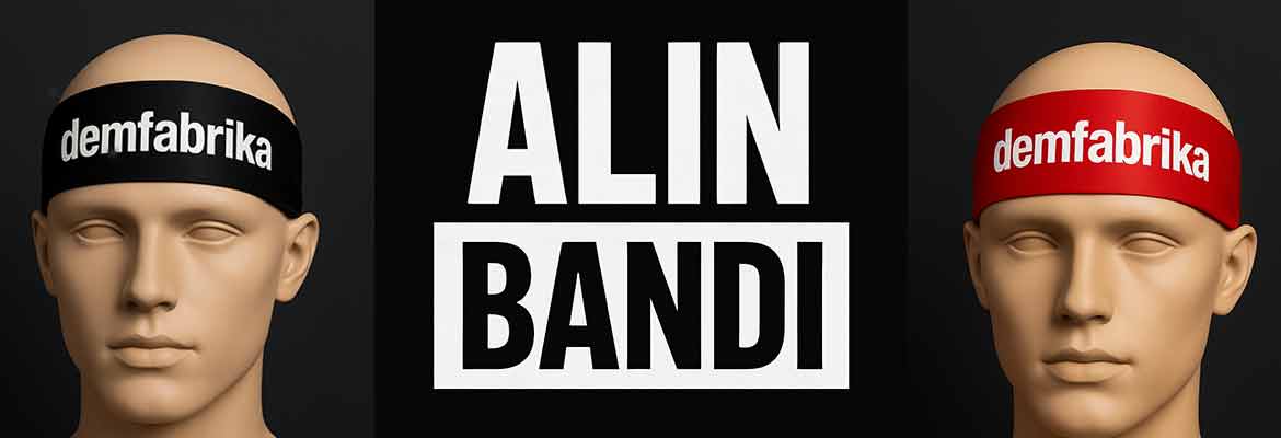 alın bandı tasarımı baskı ve imalatı
